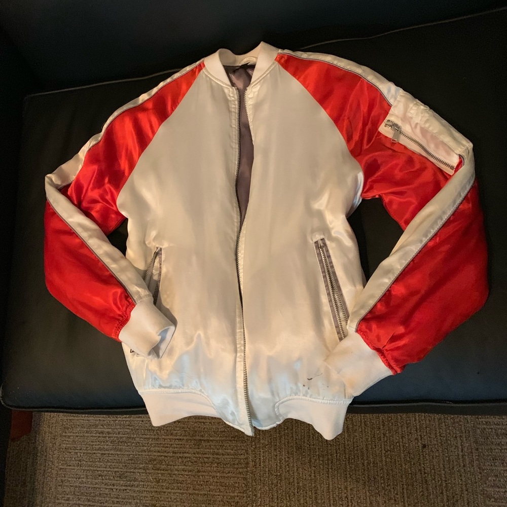 Topshop Satin Bomber Jacket